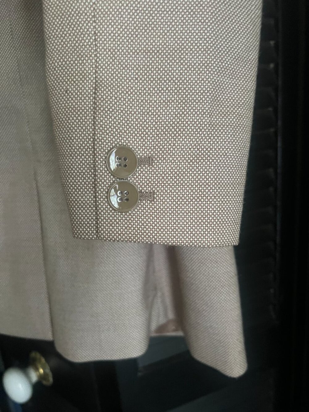 THE LIMITED Tan Textured Single Button Blazer Sz M - Picture 6 of 6